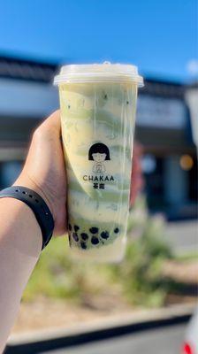 Roasted Brle Boba Matcha  @phidingthefam