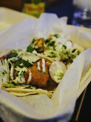 Baja fish tacos