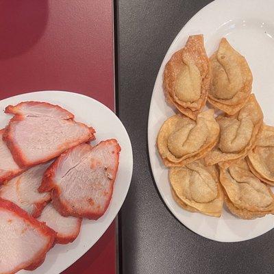 Bbq pork and crab puffs