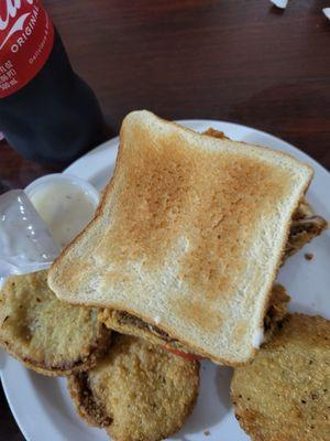 Fried green tomatoes