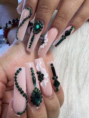 Fancy nails #bling#bling