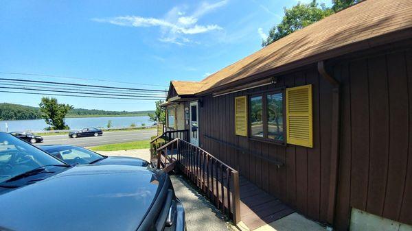 If you go spend one day and eat your lunch inside looking out the window at the lake. It's the only business in town that has this View