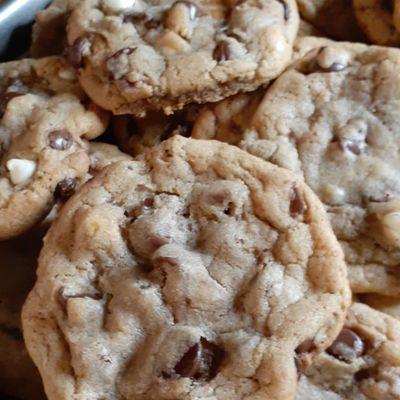 Brown Butter Bourbon Chocolate Chip Cookies