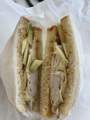 Turkey and Brie sandwich