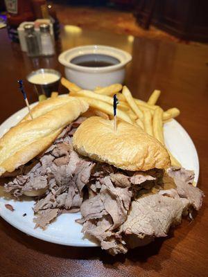 French Dip ~ beyond generous with the amount of meat!