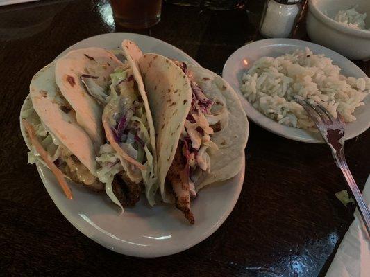 Blackened fish tacos