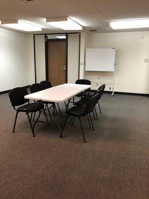 Spacious classroom to fit any seating configuration