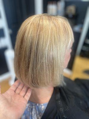 Classic blonde Bob