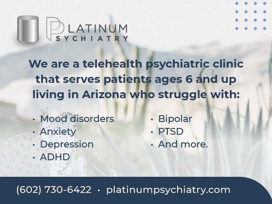 Best Online Child Psychiatrist Services near me in Arizona for a anxiety, depression, adhd, bipolar disorder, ptsd