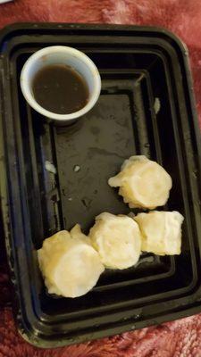 Partially eaten shumai