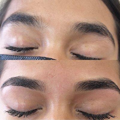 Eyebrow waxing