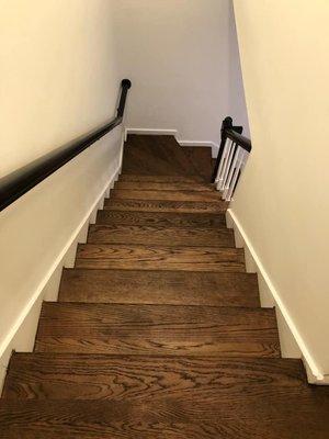 New stained hardwood flooring in Nashville, TN