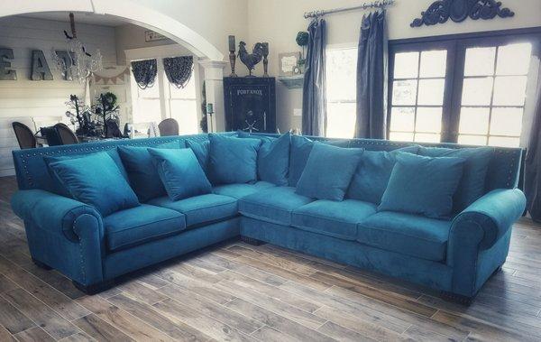 Sectional sofa reupholstery