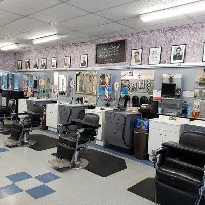 Inside our barbershop