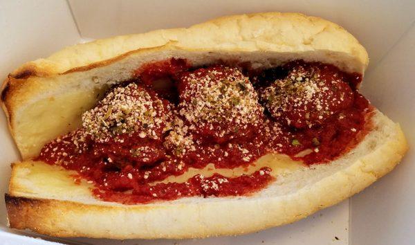 Meatball Marinara sandwich (mealpal)