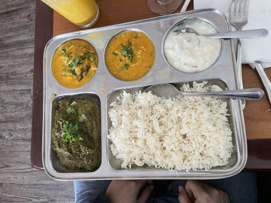 Vegetarian lunch combo