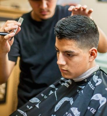 Great barber at work.