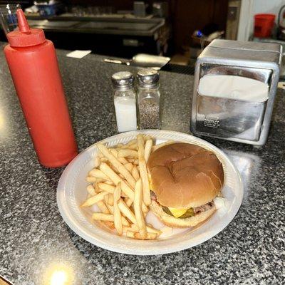 Cheeseburger and Fries