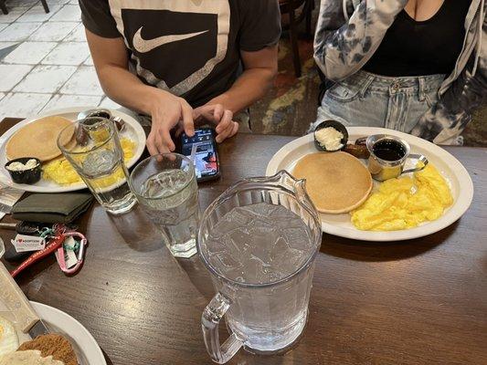 Sausage egg and pancake breakfast for $6.99