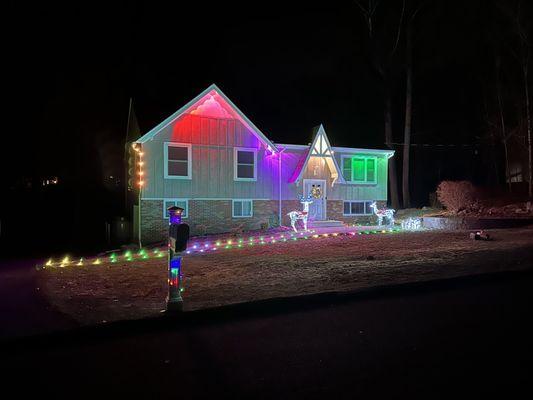 ELG Gutters installed these beautiful Govee lights on my home!