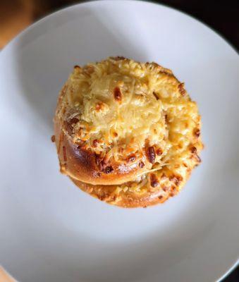 Yema caramel ensaymada. Toasted..