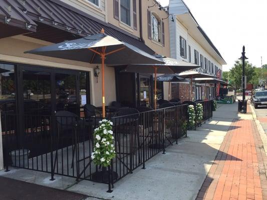 New Park Tavern in East Rutherford outdoor dinning fencing. Looks great!