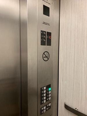 Elevator inside building