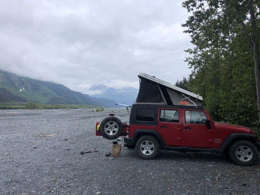 First stay in Seward Alaska with the jeep rental from Ron