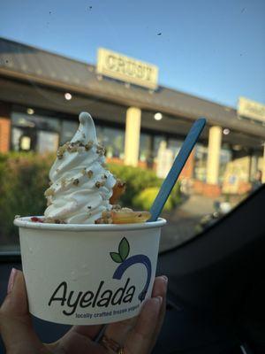 Med Cup of Frozen Yogurt with 3 or more Toppings