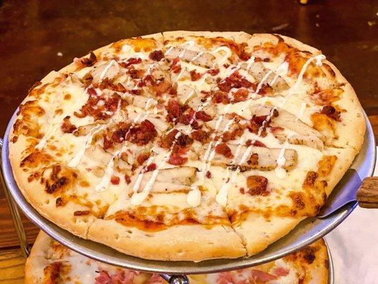 Chicken Bacon Ranch Pizza