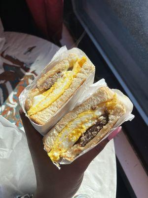 Meat and Egg Sandwich (no cheese)