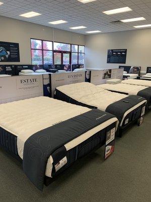 Stearns & Fosters luxury traditional style beds on adjustable bases! :)