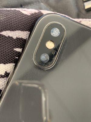 Camera plastic or glass cracked