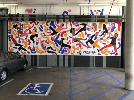 Burbank Village Parking lot mural