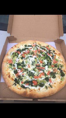 White Veggie Pizza 10/20