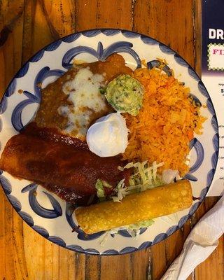 Enchilada and flauta