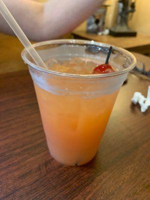 Pineapple upside down cocktail