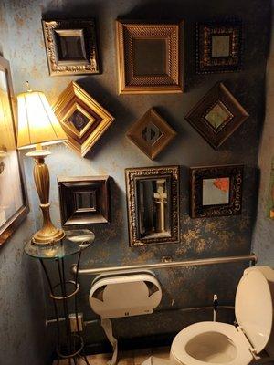 I've never been to a public restroom quite as eccentric as this one!