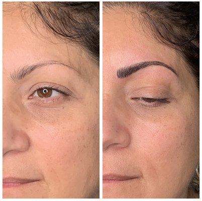 Enhancing natural eyebrows