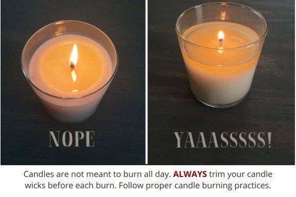 The Correct way to burn our exceptionally crafted and triple scented refillable candle jars.