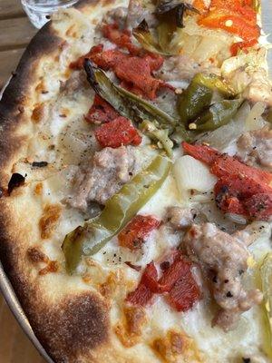 Sausage and Peppers Pizza