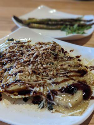 Butternut squash and walnut ravioli