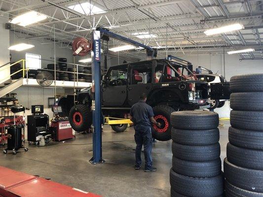 35" tires on steel wheels for JKU wrangler