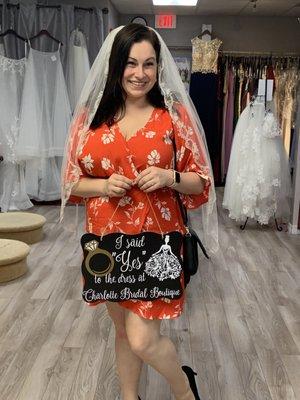 Miss Lauren said yes to the dress!