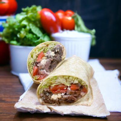 Steak Tip Greek Wrap