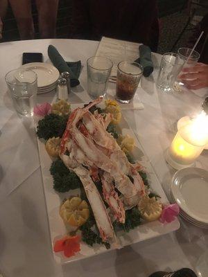 2 lbs. of crab legs(mkt value)