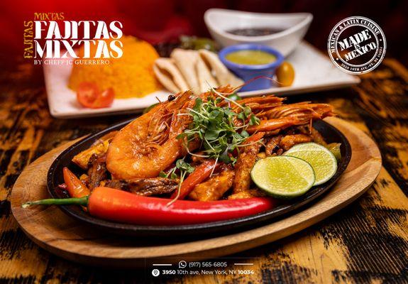 Fajitas Mixtas New Menu