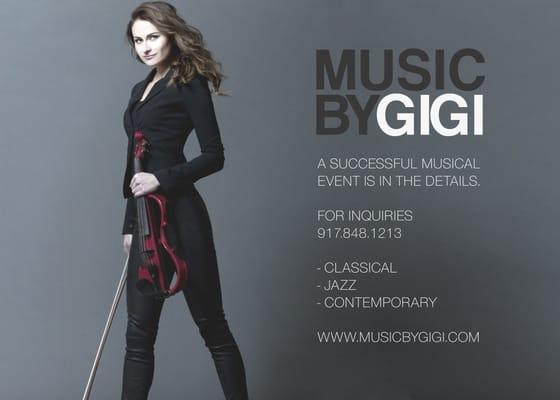 MSIC BY GIGI. Professional Musicians For All Events.