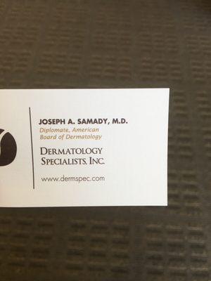 Dr. Joseph A. Samady is a great doctor, he is caring, kind and he really do care for his patients. I highly recommend this nice Doctor.