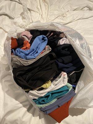 folded and organized laundry